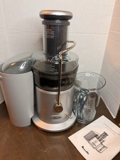 Fontana succo Breville argento usata in ottime condizioni Plus JE98XL - completa di manuale - funziona benissimo!