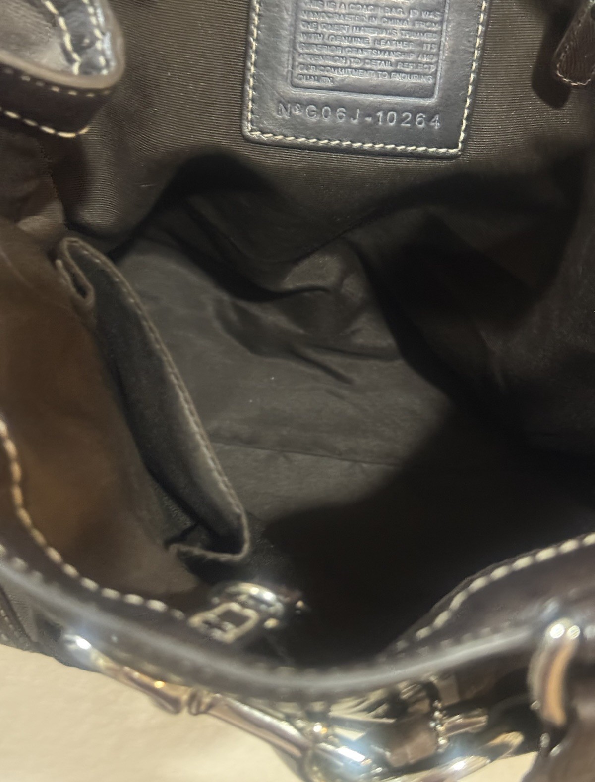 COACH HAMPTON SIGNATURE PYTHON TOTE - image 14