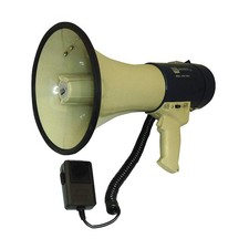 GRAINGER APPROVED 3YMN1 Megaphone,Dia 9 In,Range 1 Mile 3YMN1