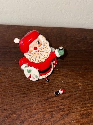 Rare 1960 Holt Howard Winking Artist Santa Candle Holder Painter Japan MCM