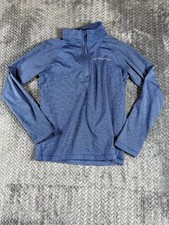 Vineyard Vines Sankaty Sweater Boys Small Blue Performance Quarter Zip Mock Neck