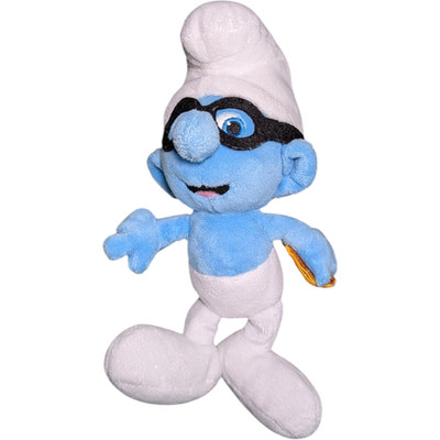 BRAINY SMURF FIGURE STUFFED ANIMAL KIDS TOY 2011 9'' PLUSH 