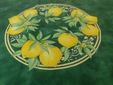 Le Lavandin French Provence Tablecloth Lemons Cottage 70" x 68" Provence France