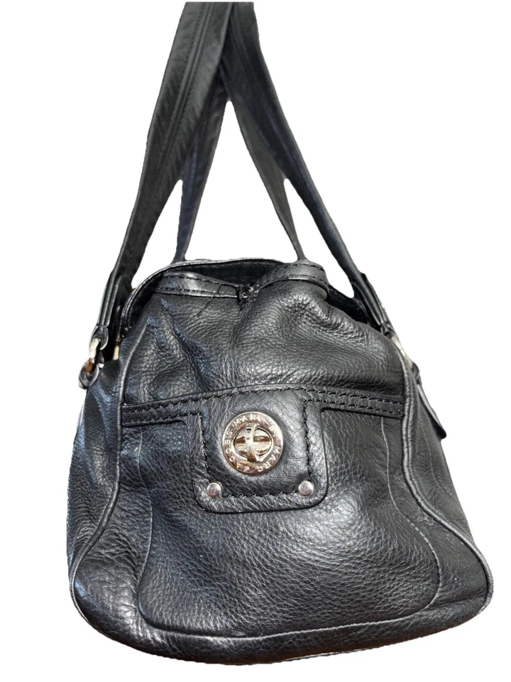 Bolso de mano Marc by Marc Jacobs Totally Turn Lock de cuero negro City Foto 3 de 4