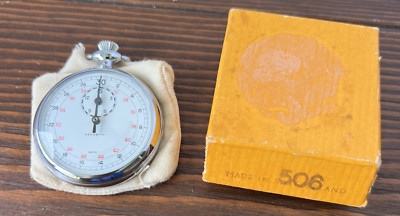 Stopwatch Timer Swiss Security #506 WORKS IOB Racing Mechanical Hand Wind