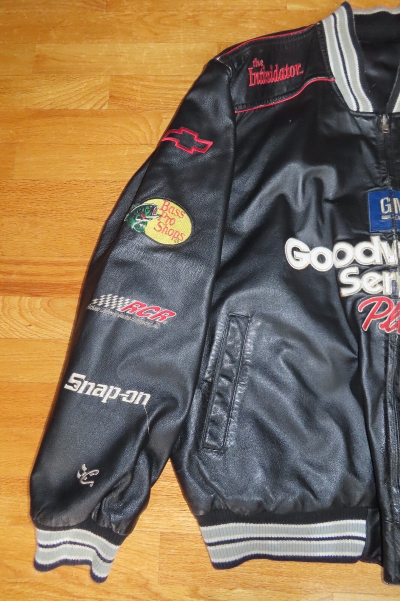 Wilsons NASCARレーシング、ライダースジャケット　黒　L Wilson NASCAR Winston Cup Series DALE EARNHARDT (LG) Reversible