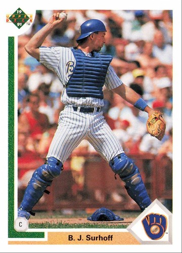 1991 Upper Deck Baseball B.J. Surhoff Milwaukee Brewers #254 - Picture 1 of 2
