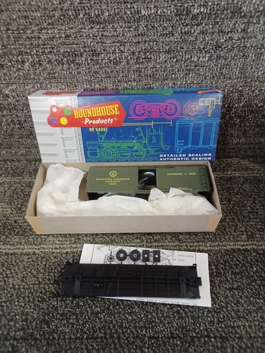 Coche de carga Roundhouse escala HO #1089 B & O 40' techo redondo con caja original | Zustand: New