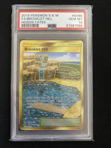 2019 Pokemon Full Art Brooklet Hill SV88 PSA 10
