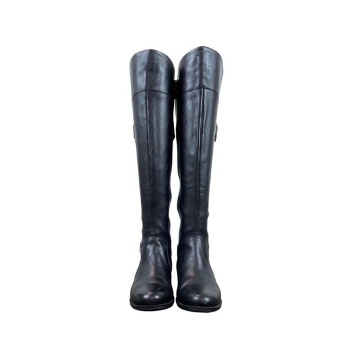 Easy Spirit Black Leather Knee-High Zip Up Closure Eslabarca Riding Boots Sz 6M - Picture 2 of 12