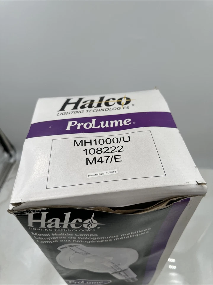 Halco Prolume 1000W Metal Halide Bulb BT56 MH1000/BT56/U/4K NEW - Image 2 of 4