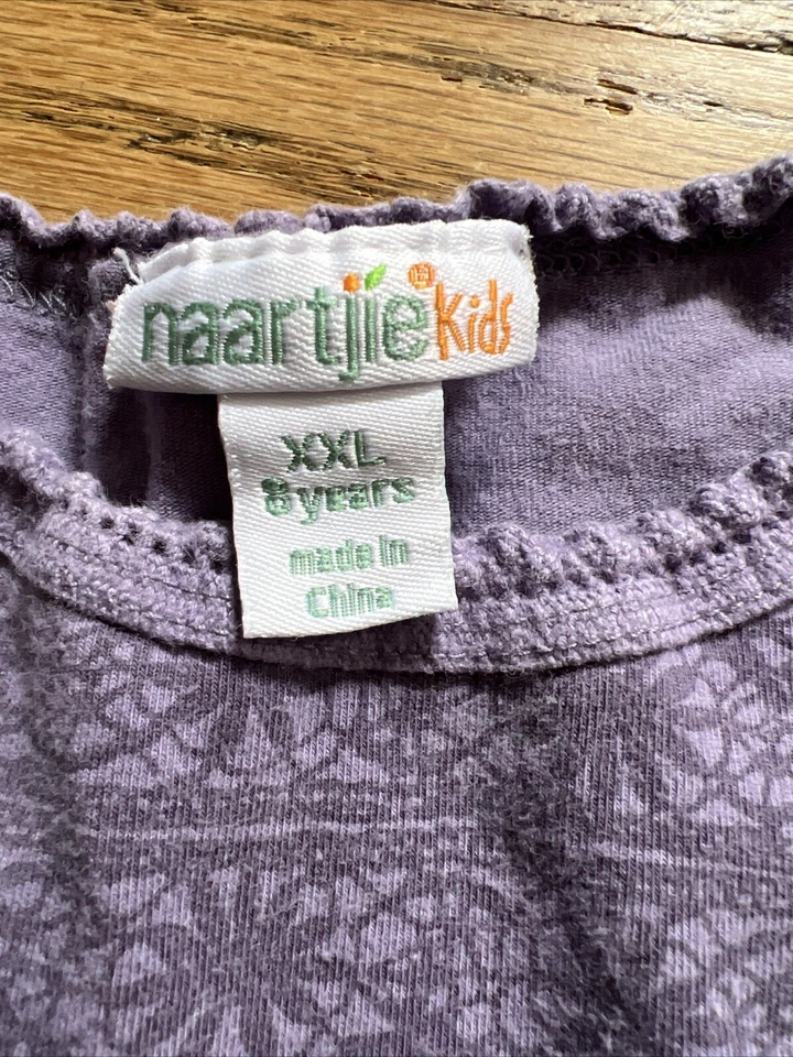 Blusa Naartjie Kids Meninas Roxa Manga Longa Tamanho XXL 8 Anos Algodão - Imagem 3 de 4