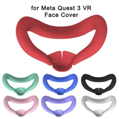 Für Quest 3 VR Brille Headset Silikon Face Eye Mask Cover Augenmaske Zubehör Neu