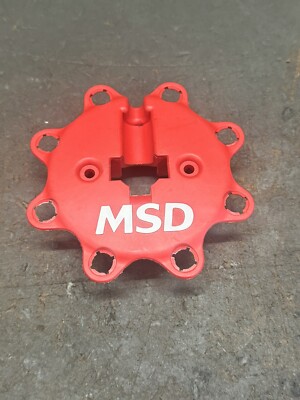 MSD IGNITION Plug Wire Retainer for SBF HEI Cap Red Plastic