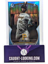 Carlson Reed SKY BLUE REFRACTOR 2023 Bowman Draft Chrome - 1st Bowman #BDC-11