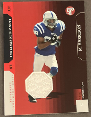 2005 Topps Pristine Marvin Harrison Jersey Relic #/900 Colts MINT!
