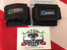 XS SCUBA EXTRA WEIGHT POUCH FOR TANK STRAP RED AVAILABLE