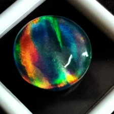 Natural Aurora Fire Opal Excellent Round Cut 10.30 Ct Certified Loose Gemstone