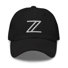 Nikor Z Logo Inspired Embroidered Black Color Adjustable Classic Dad Hat