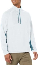 Callaway Weather Series Base Layer Men's S Fleece Eco Striped Mid Weight White