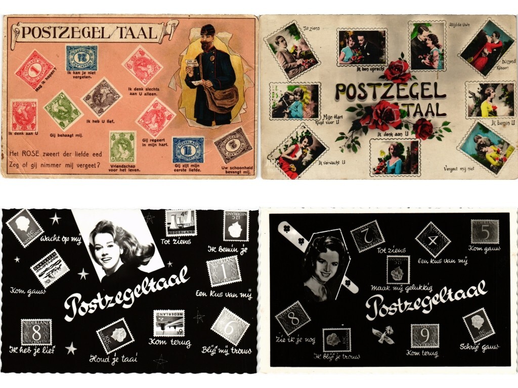 LANGUAGE DE STAMPS MOSTLY DUTCH, 48 Old Postcards Pre-1960 (L6999