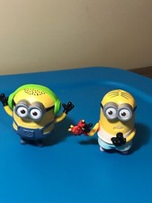 MCDONALD's Despicable Me 3 2017 Crab Bite Groovin Minion Lot of 2 FREE SHIPPING