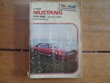 1979 - 1982 Ford Mustang Clymer Shop Manual includes Turbo
