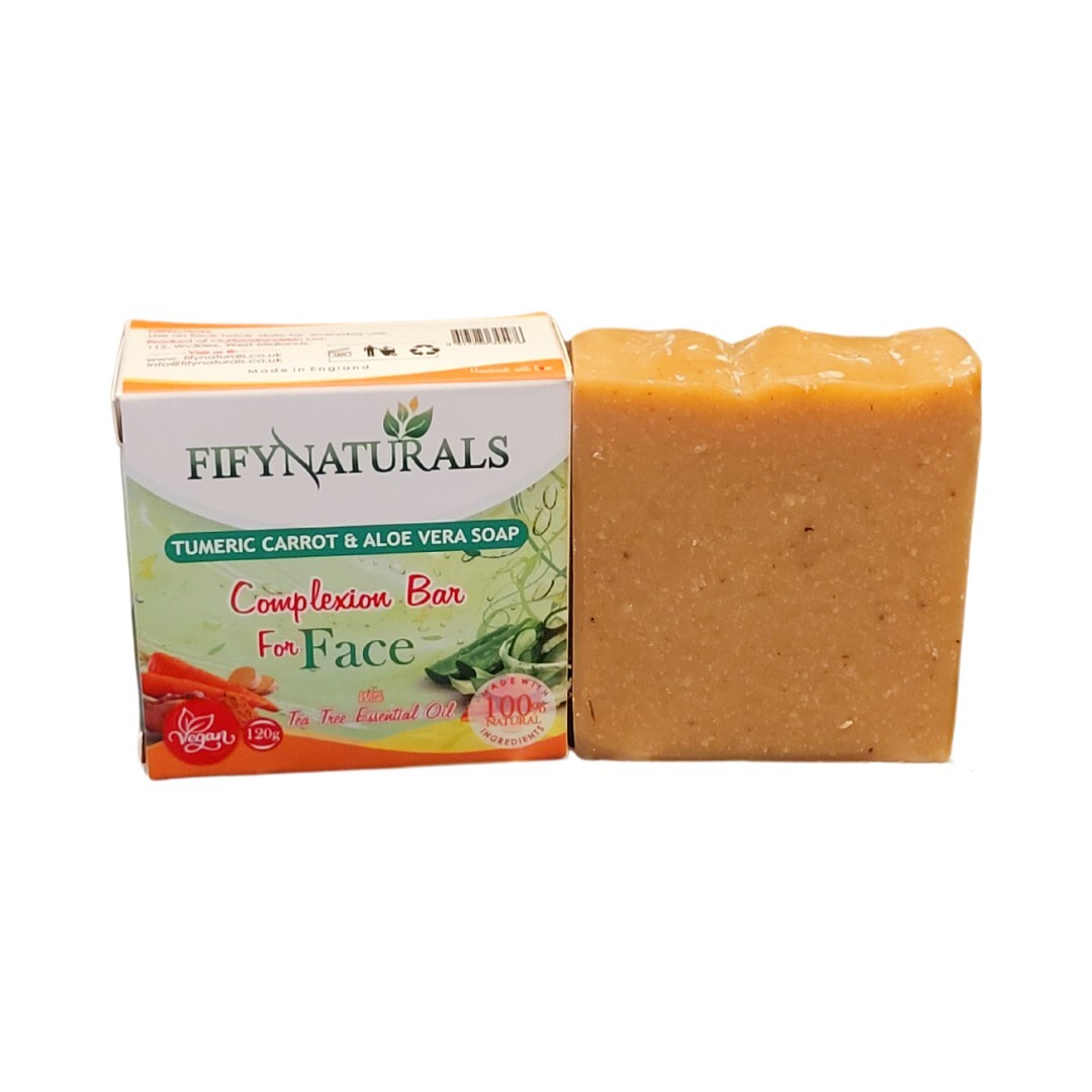 Turmeric  Carrot And Aloe Vera Brightening soap,Complexion bar. Clear Acne120gm