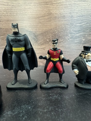 VTG Kenner Batman Adventures DieCast Robin Penguin Joker Batmobile BatCycle set6 - Picture 3 of 24