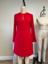 NWT Ralph Lauren A line shift Dress in "orient" red Size 6 $144.00
