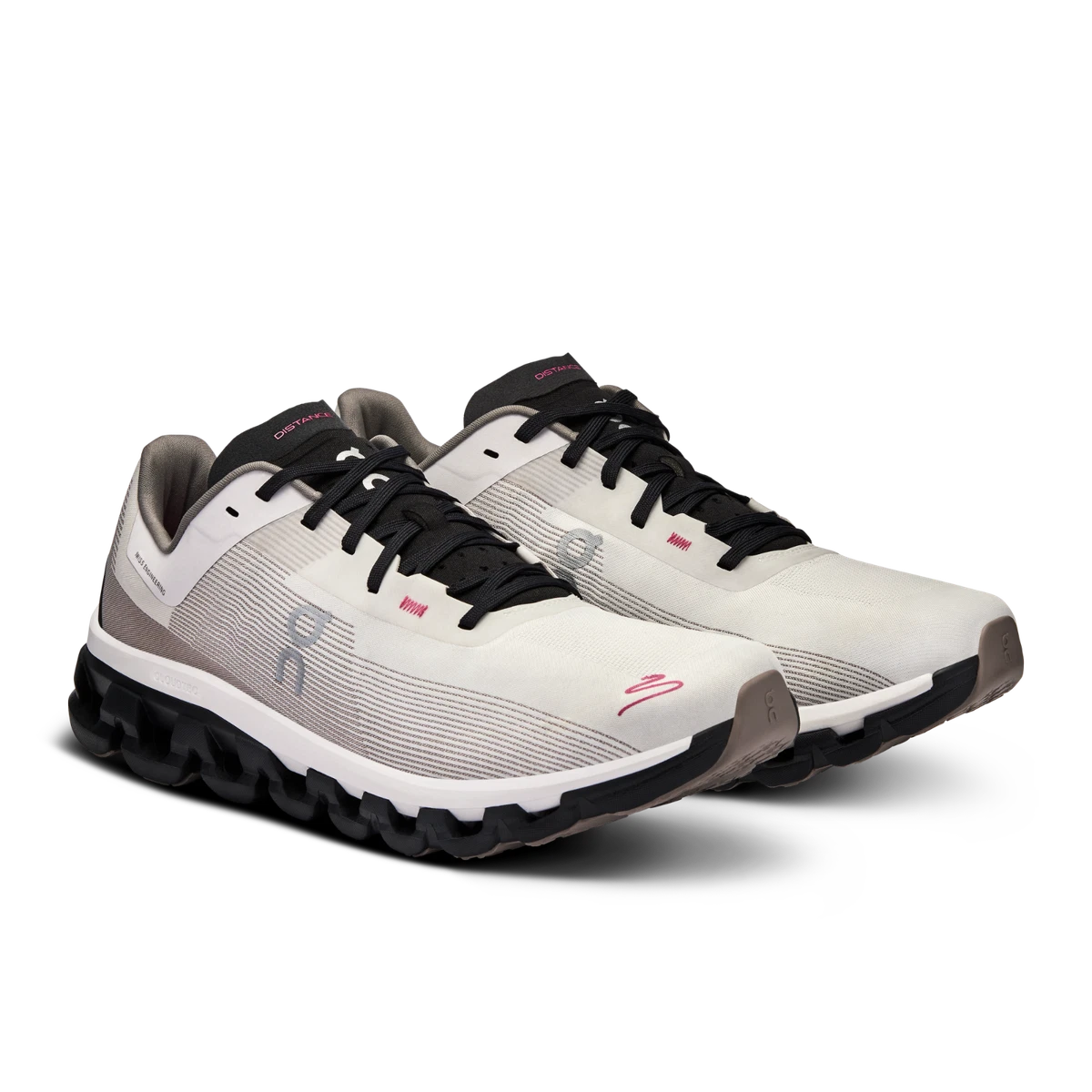 On Cloudflow 4 DISTANCE LTD White Black 3MD30340462 CloudTec Men's Running  Shoes