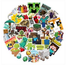 Minecraft Sticker Vinyl Decals Gaming Game Teacher Favors Reward Pack Lot 50pc