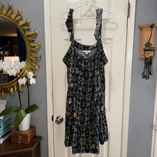 AGUA BENDITA TARGET SPRING SUMMER dress 2x XXL Blue Ruffle