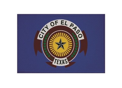 Aufnäher El Paso Fahne Flagge Aufbügler Patch 9 x 6 cm
