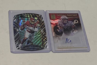 NFLカード Antonio Gibson サインカード2枚セット 新しく着き NFLカード Antonio Gibson サインカード2枚セット