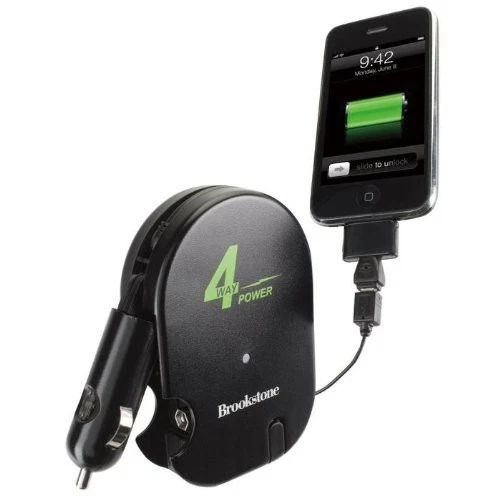 NEW BROOKSTONE 4-WAY POWER WALL OUTLET CHARGER USB 9 & 12 VOLT IPHONE IPOD - Image 2 of 4