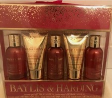 Baylis  Harding 5 Piece Gift Set Pomegranate Fragranced Limited NIB