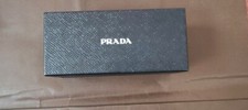 Prada Eyeglass Textured Black Gift Box 6.5" x 3" x 2.5" Empty Cloth and Booklet