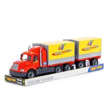 Polesie "Majk", Planenauto mit Anh&auml;nger f&uuml;r Kinder (Podium)