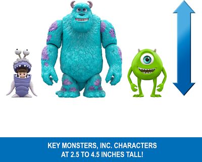 Disney Pixar Monsters Inc Character Figures 3 Pack Sulley Mike Boo Toys |  eBay