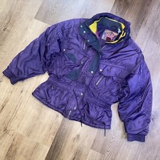 Nevica Ski Jacket Womens 8 Apres Snow Coat Retro Purple Fs20 Vintage 80s 90s
