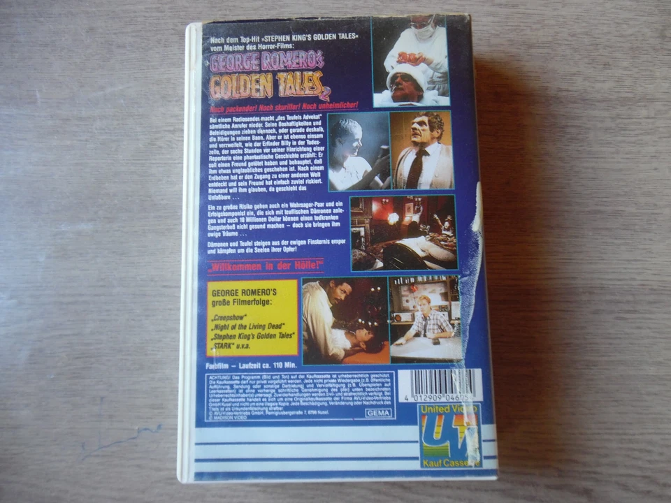 George Romero's Golden Tales 2 - VHS Wie Neu S4 - Bild 3 von 3