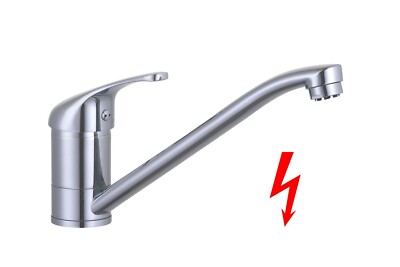 Niederdruck Spültischarmatur klassisch Untertisch Boiler Küchen Mischer Chrom