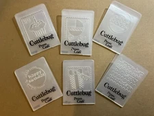 Pick from many Cuttlebug Embossing folders 4"x6"