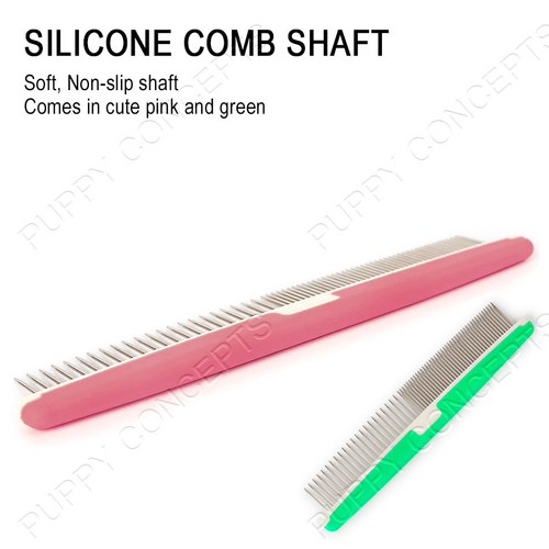 2 Colour Stainless Steel Metal Comb Brush Pet Cat Dog Hair Grooming Trimmer Pin - Picture 5 of 8