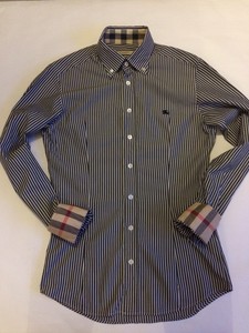 burberry shirt womens grey