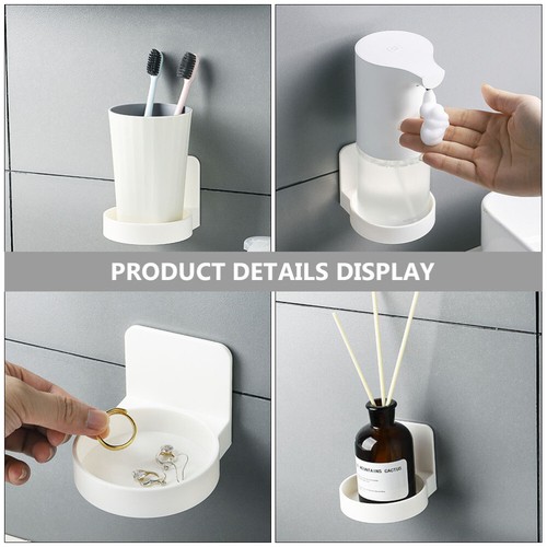 Bathroom Shelf Shelves for Wall Storage Bottle Holders Bathrooms Suction - 第 12/12 張圖片