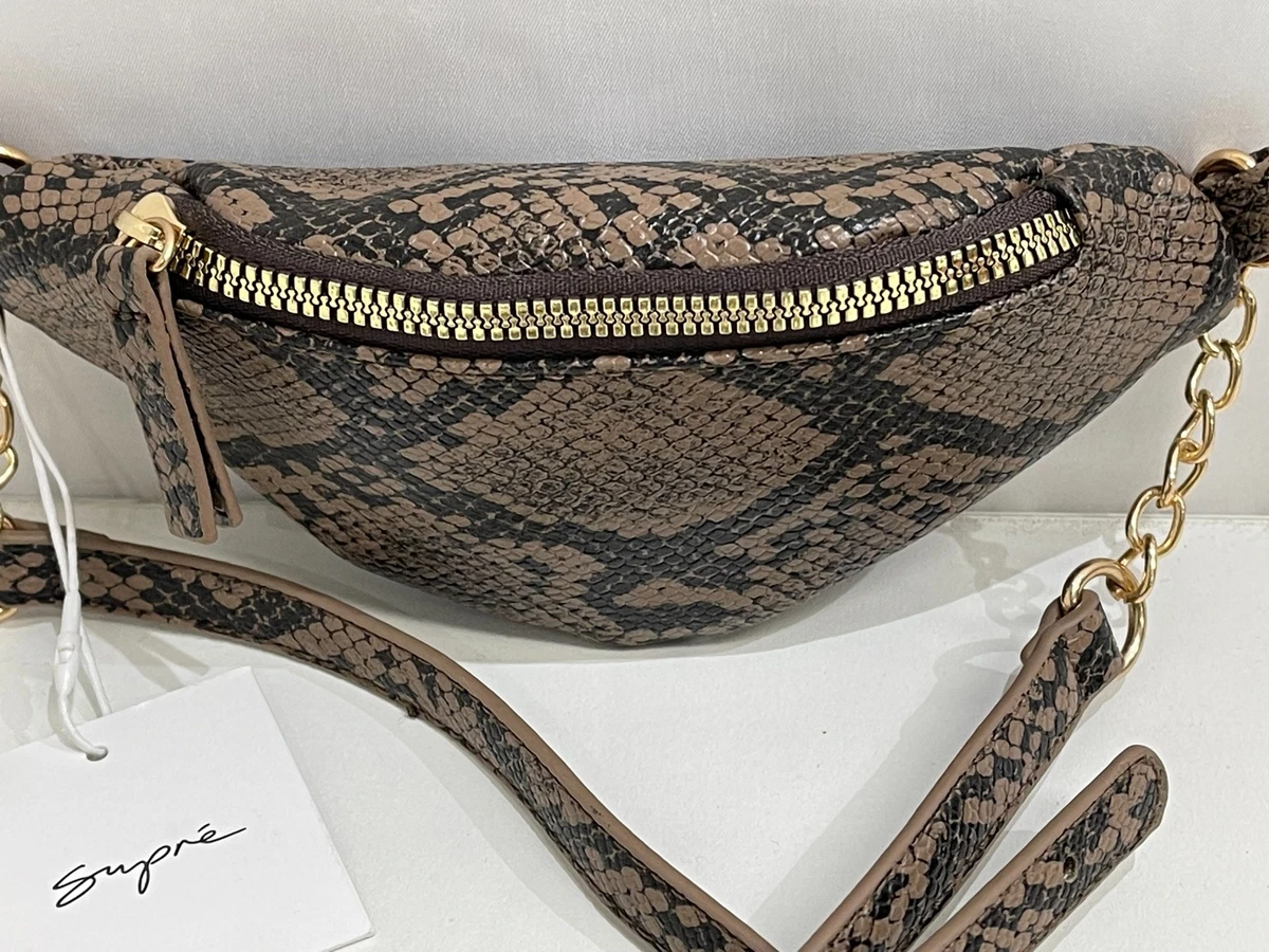 NEW Supre Snakeskin Look Lani Mini Bum Bag w Adjustable Belt RRP 20
