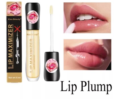 2x Lip Plumper Extreme Lipgloss Maximizer Plump Volume Bigger Lips Moisturizing
