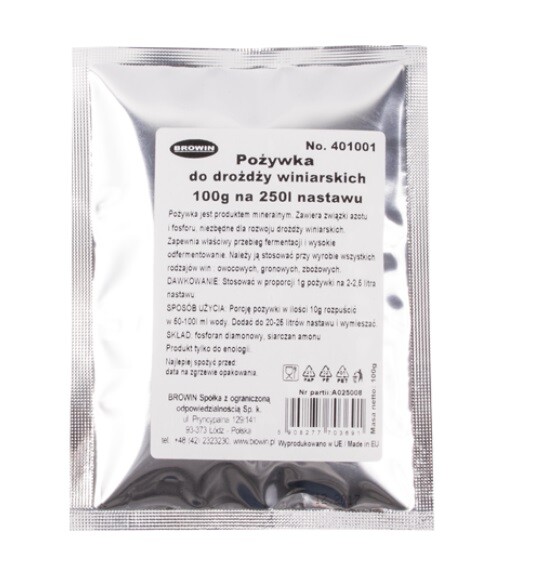Yeast Nutrient 100g - Home Brew - P&P Fast UK - 401001